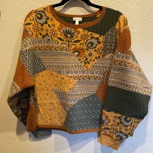 Garnet Hill Recycled Cashmere Sweater in medium.